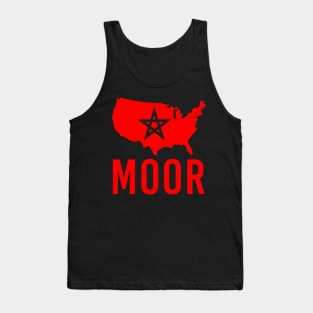 Moorish American America Amexem Moroccan Flag Tank Top